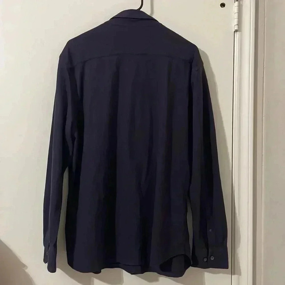 FAIRLANE Men's Purple Long Sleeve Button-Down Shirt Size Large Slim Fit - Picture 2 of 9